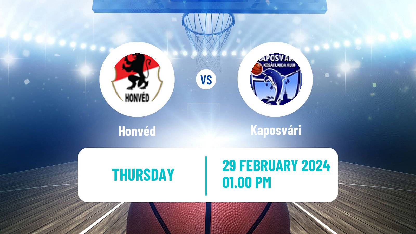 Basketball Hungarian NB I Basketball Honvéd - Kaposvári