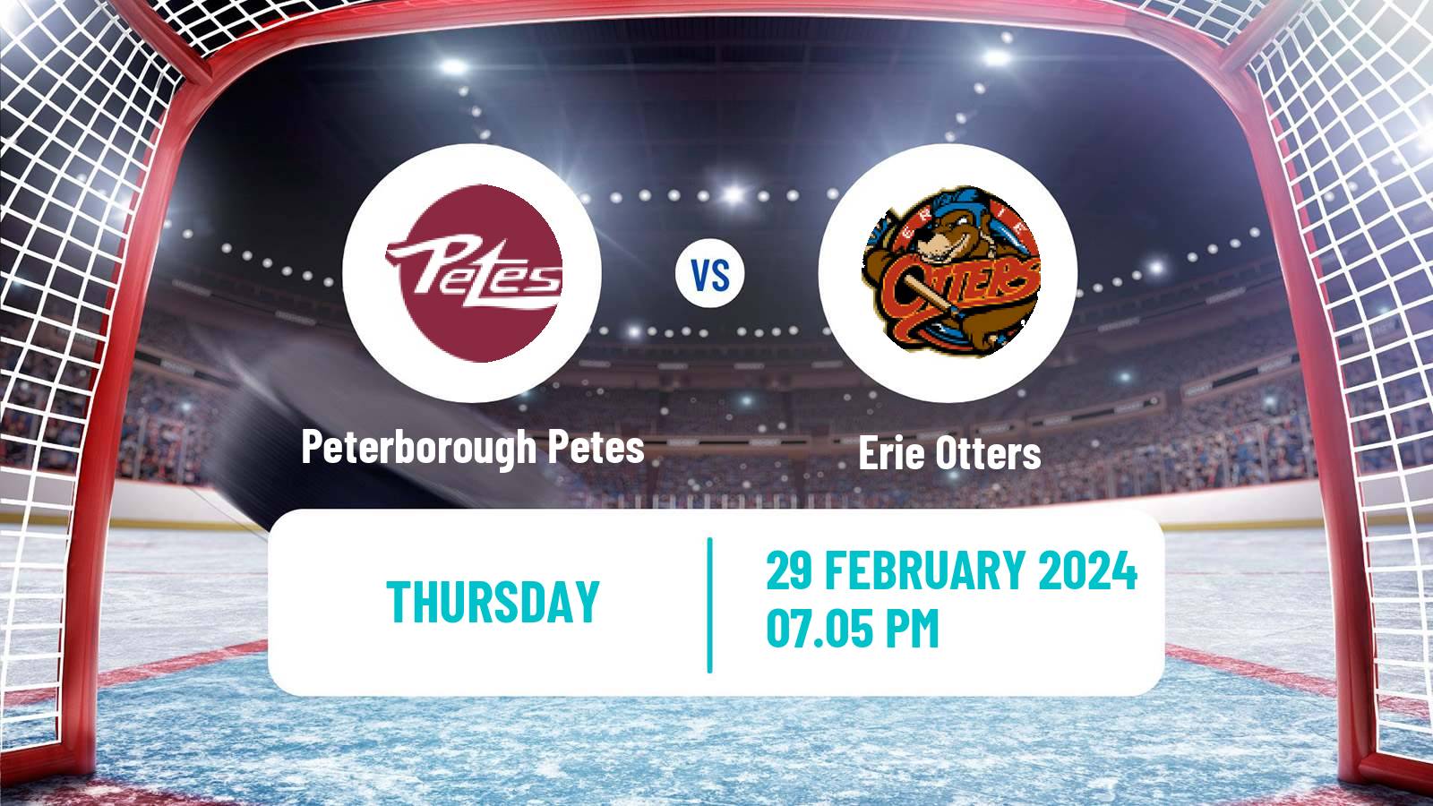 Hockey OHL Peterborough Petes - Erie Otters