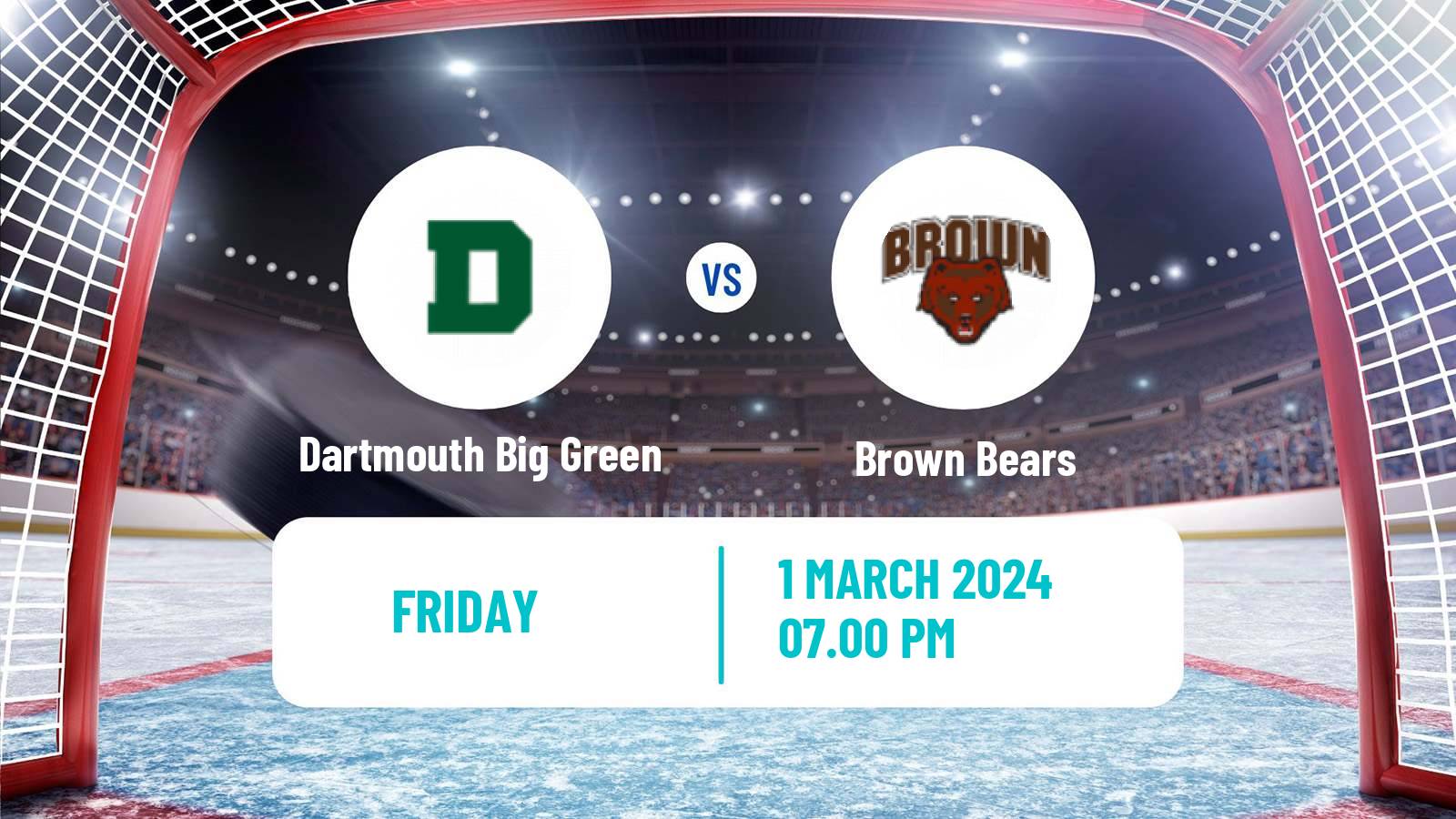 Hockey NCAA Hockey Dartmouth Big Green - Brown Bears