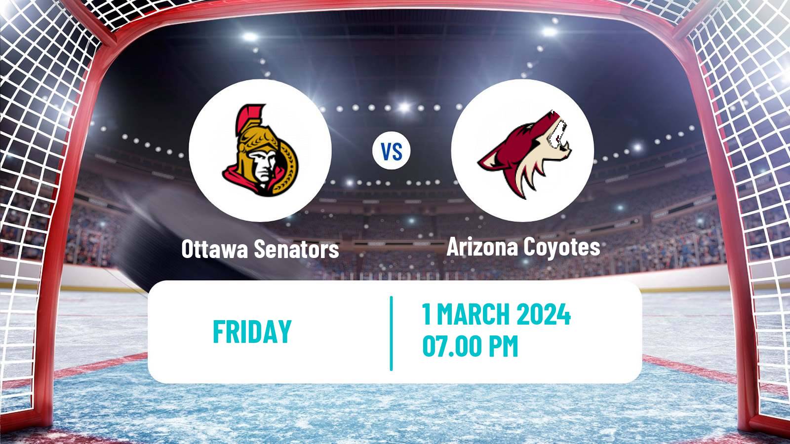 Hockey NHL Ottawa Senators - Arizona Coyotes