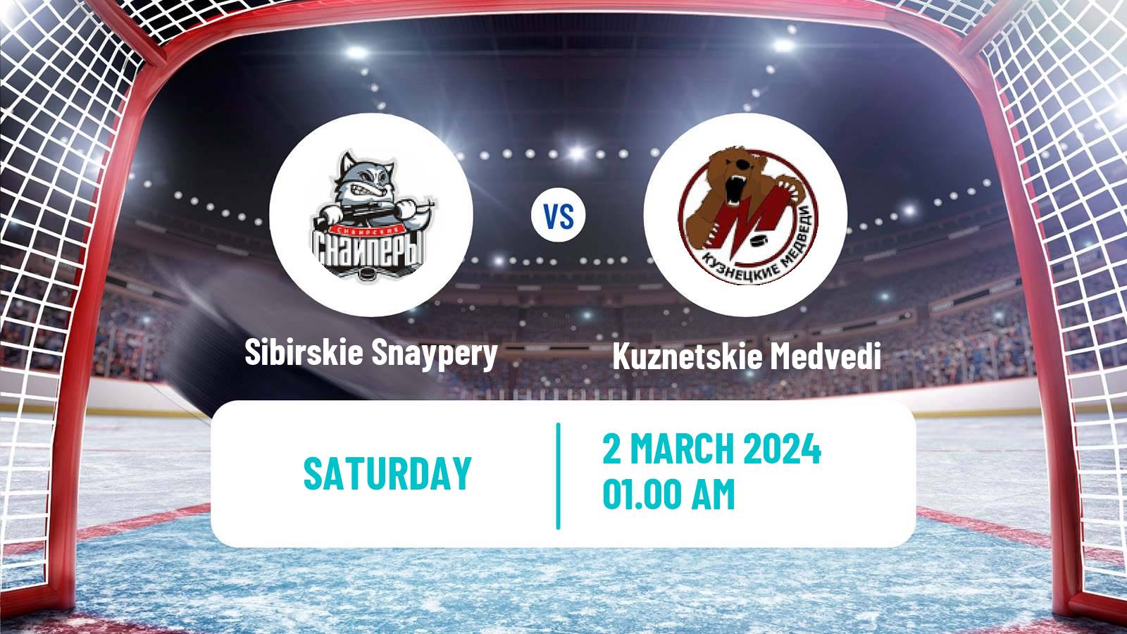 Hockey MHL Sibirskie Snaypery - Kuznetskie Medvedi