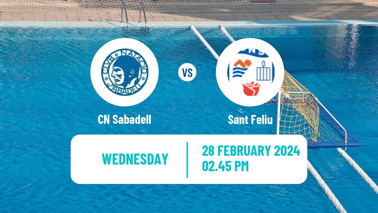 Water polo Spanish Liga Premaat Sabadell - Sant Feliu