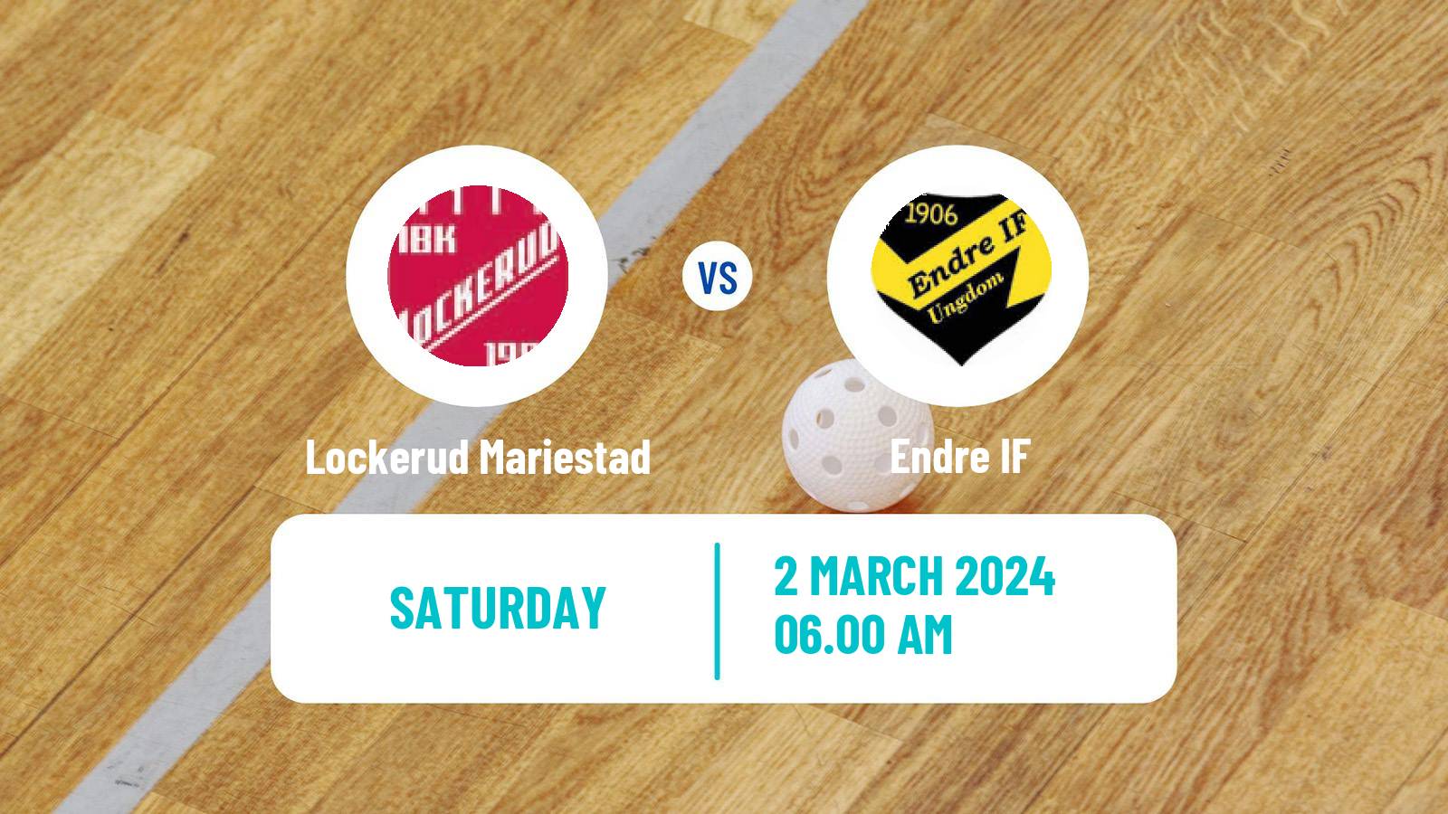 Floorball Swedish Superligan Floorball Women Lockerud Mariestad - Endre IF