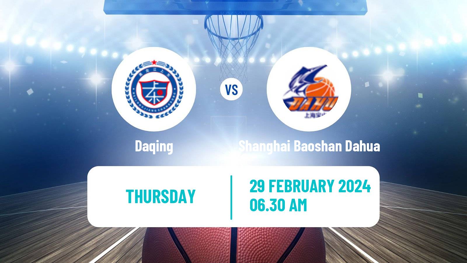 Basketball WCBA Daqing - Shanghai Baoshan Dahua