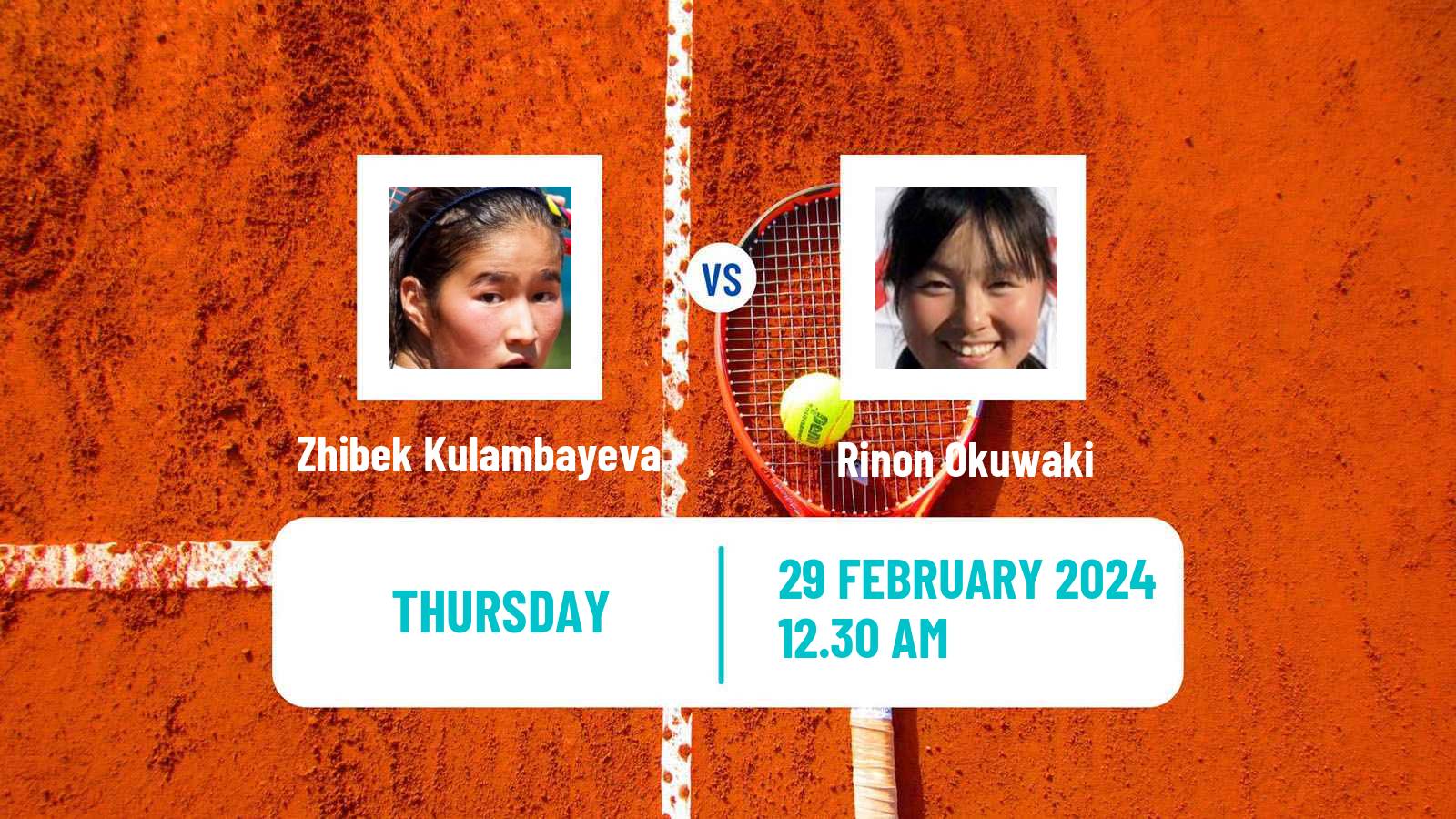 Tennis ITF W35 Gurugram Women Zhibek Kulambayeva - Rinon Okuwaki