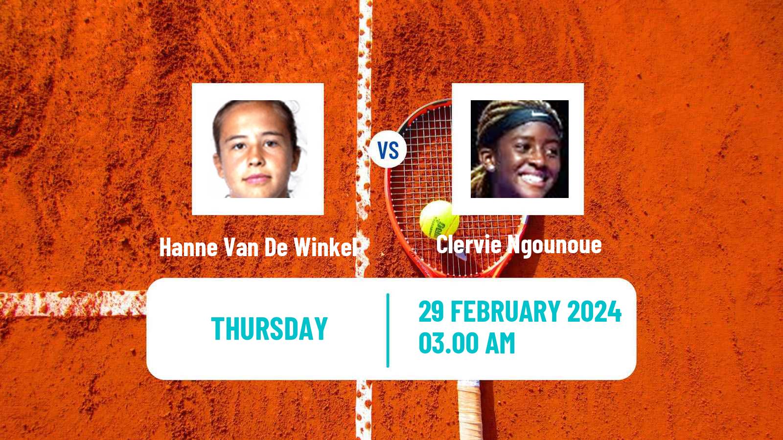 Tennis ITF W50 Pretoria 2 Women Hanne Van De Winkel - Clervie Ngounoue