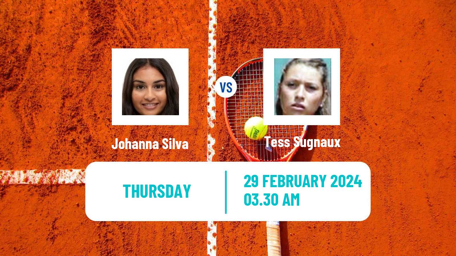 Tennis ITF W15 Monastir 7 Women Johanna Silva - Tess Sugnaux