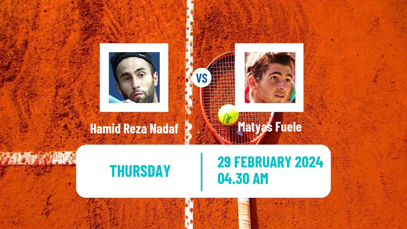 Tennis ITF M15 Kish Island 3 Men Hamid Reza Nadaf - Matyas Fuele