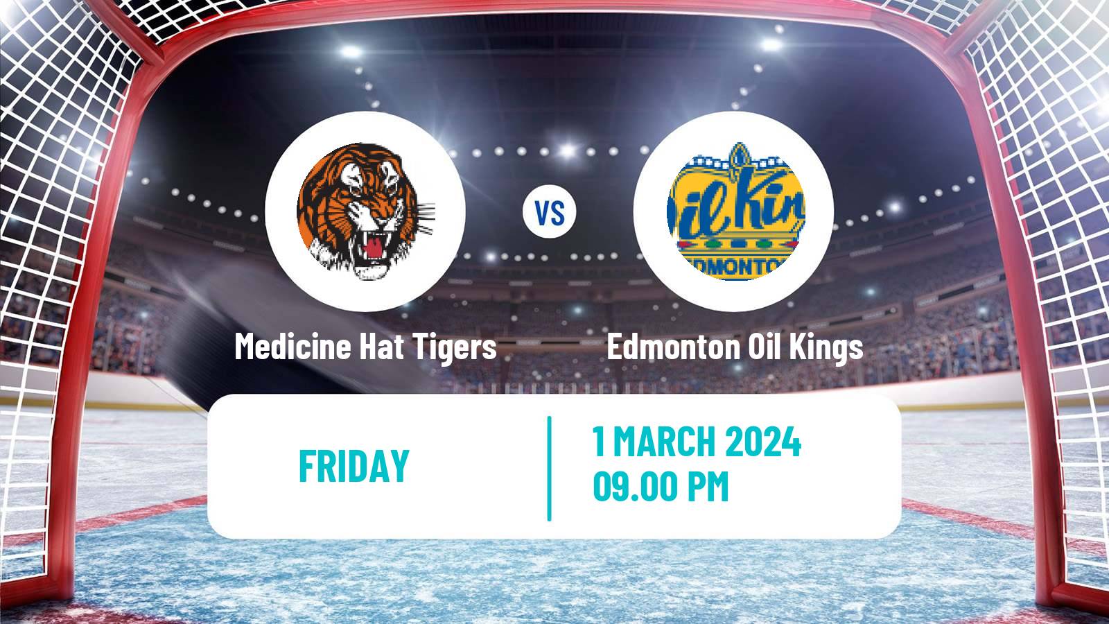 Hockey WHL Medicine Hat Tigers - Edmonton Oil Kings