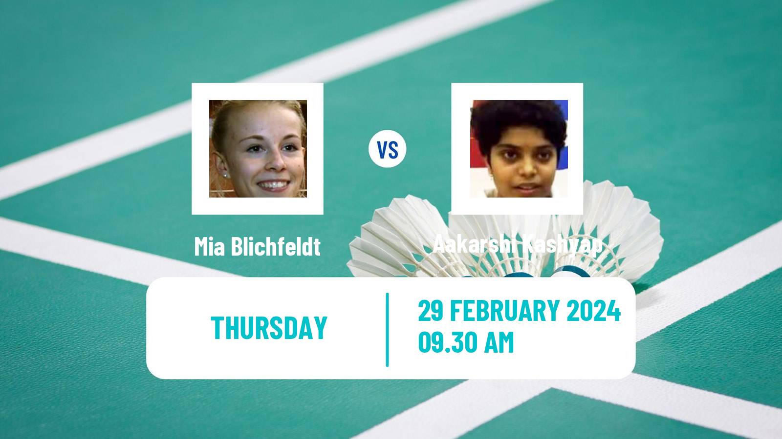 Badminton BWF World Tour German Open Women Mia Blichfeldt - Aakarshi Kashyap