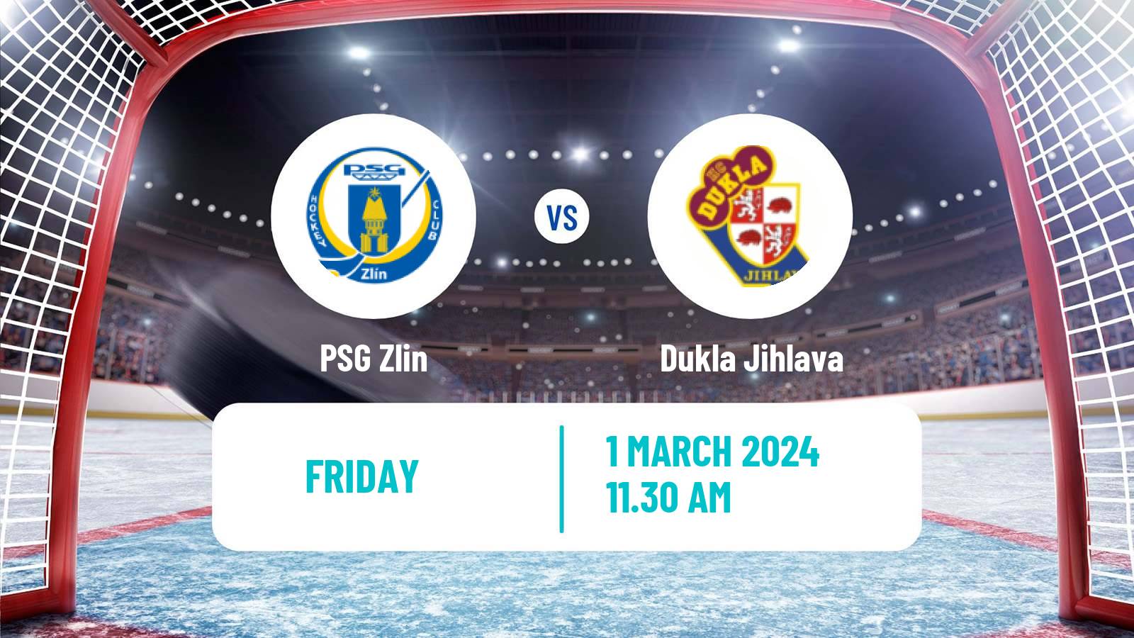 Hockey Czech Chance Liga PSG Zlín - Dukla Jihlava