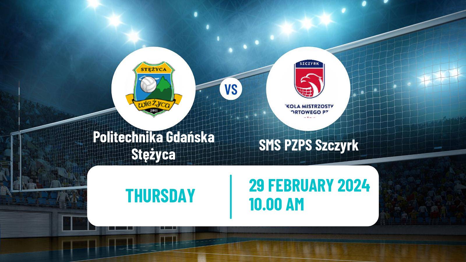 Volleyball Polish I Liga Volleyball Women Politechnika Gdańska Stężyca - SMS PZPS Szczyrk