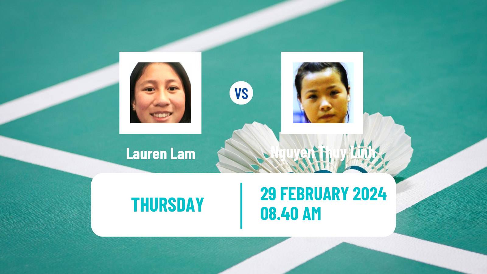 Badminton BWF World Tour German Open Women Lauren Lam - Nguyen Thuy Linh