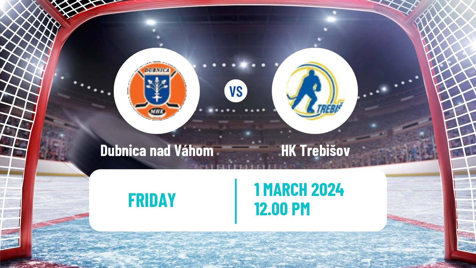 Hockey Slovak 1 Liga Hockey Dubnica nad Váhom - Trebišov