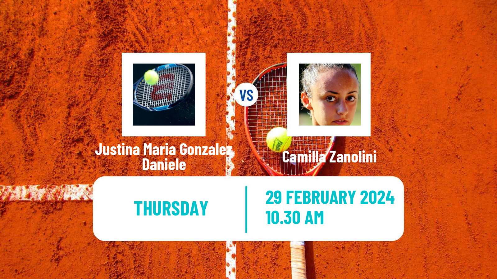 Tennis ITF W15 Tucuman Women Justina Maria Gonzalez Daniele - Camilla Zanolini