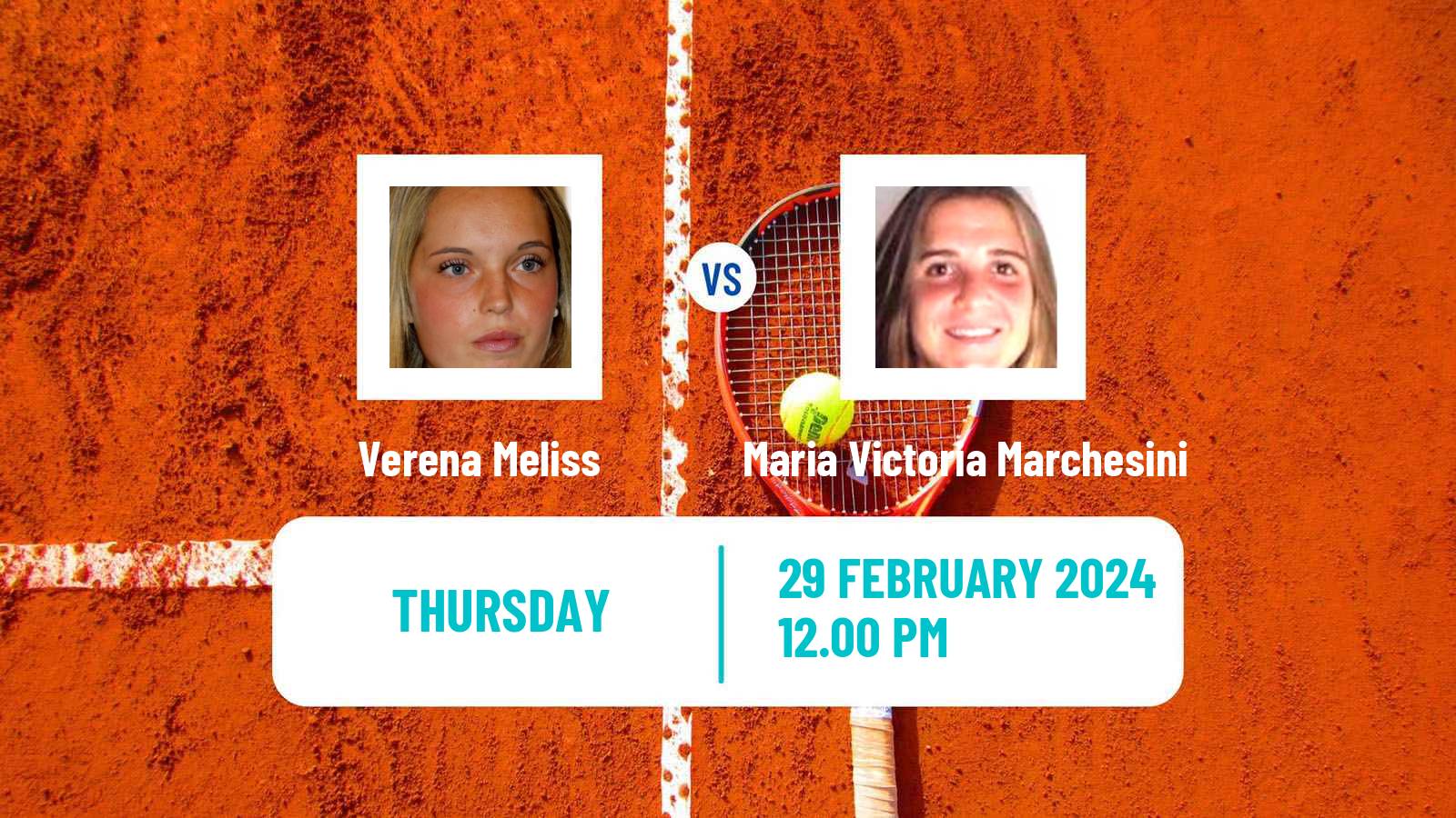 Tennis ITF W15 Tucuman Women Verena Meliss - Maria Victoria Marchesini