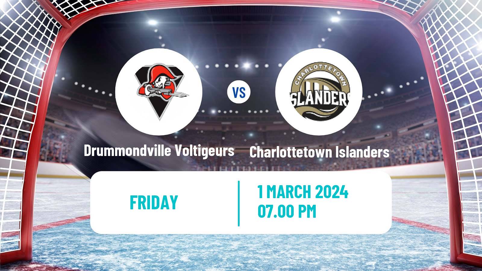 Hockey QMJHL Drummondville Voltigeurs - Charlottetown Islanders