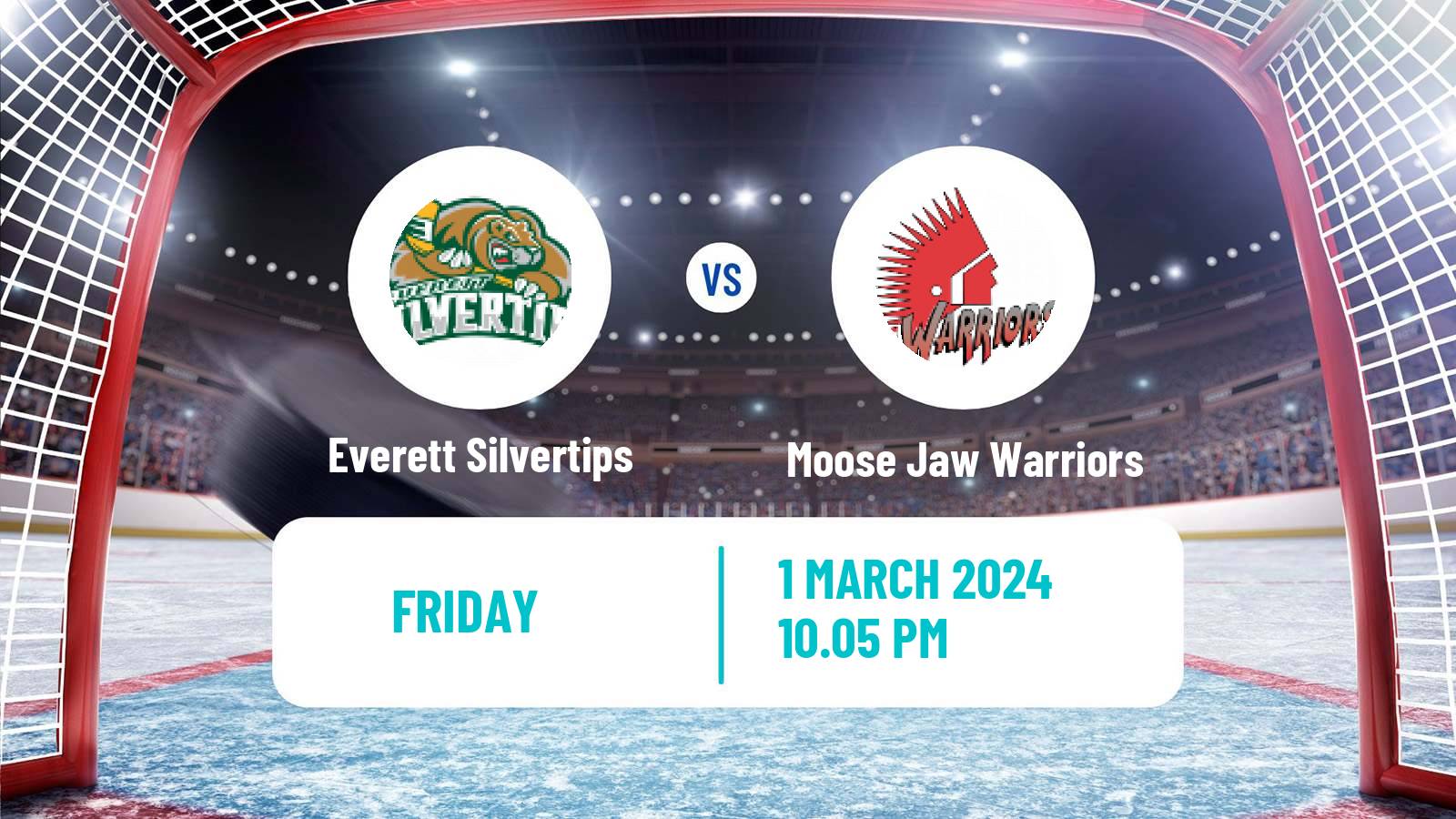 Hockey WHL Everett Silvertips - Moose Jaw Warriors