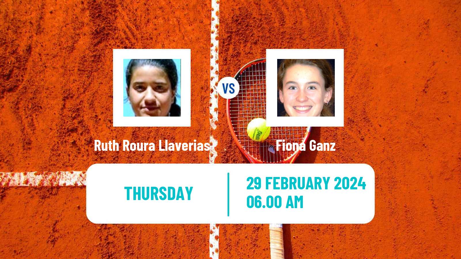 Tennis ITF W15 Manacor 3 Women Ruth Roura Llaverias - Fiona Ganz