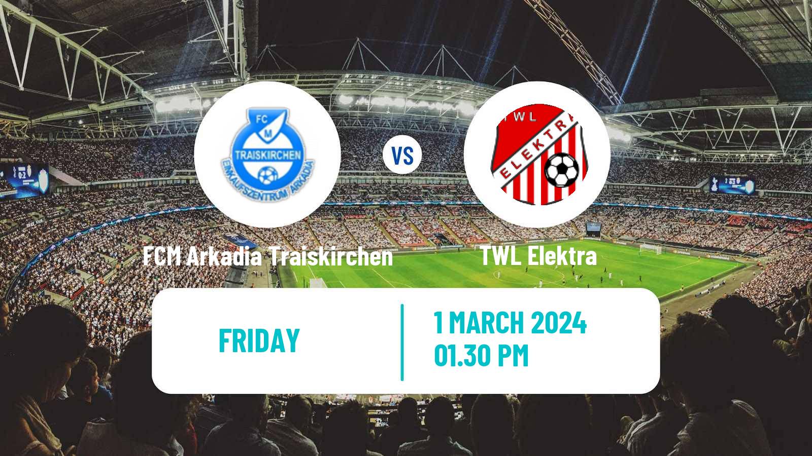 Soccer Austrian Regionalliga East FCM Arkadia Traiskirchen - TWL Elektra