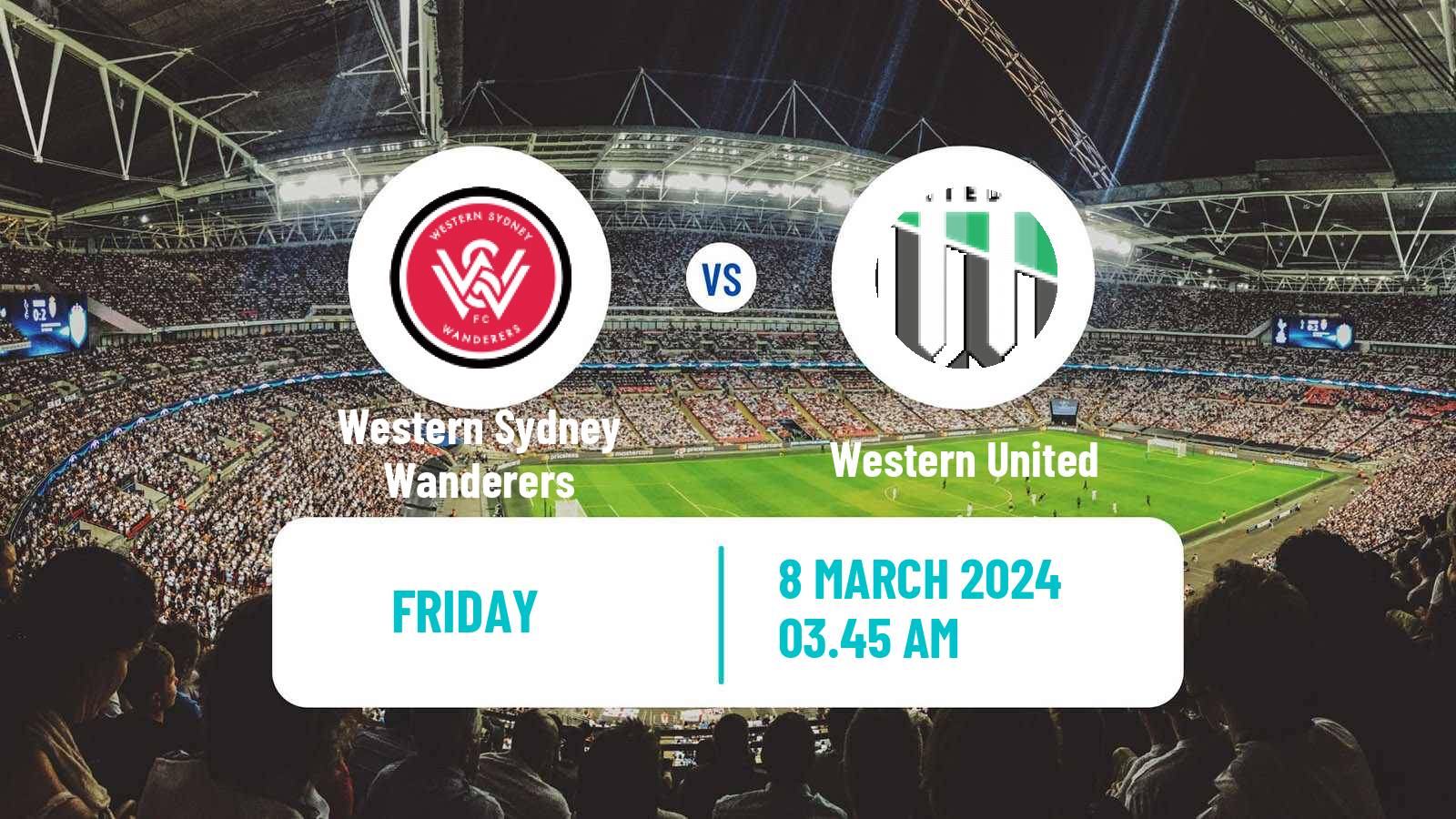 Soccer Australian A-League Western Sydney Wanderers - Western United