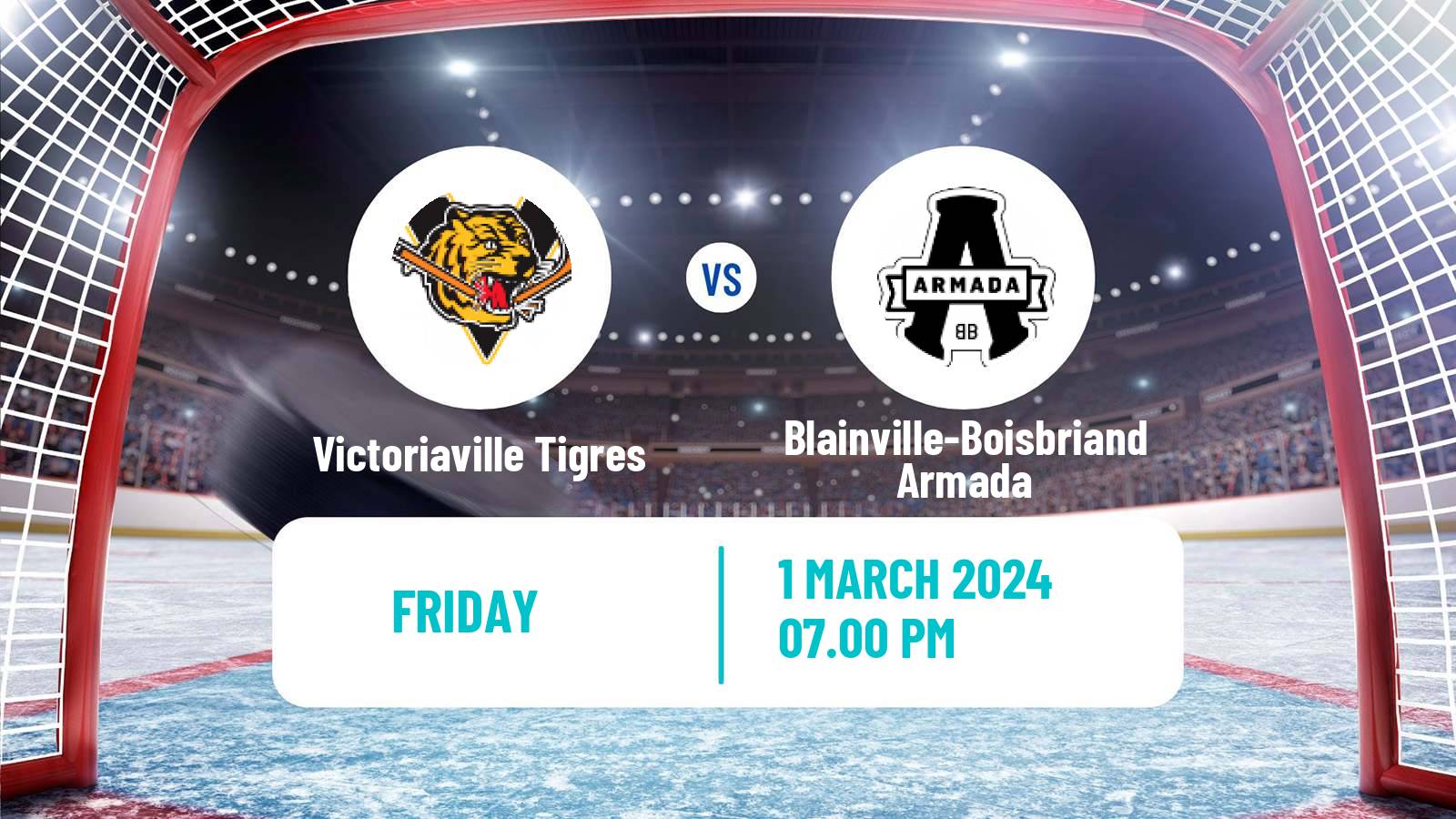 Hockey QMJHL Victoriaville Tigres - Blainville-Boisbriand Armada