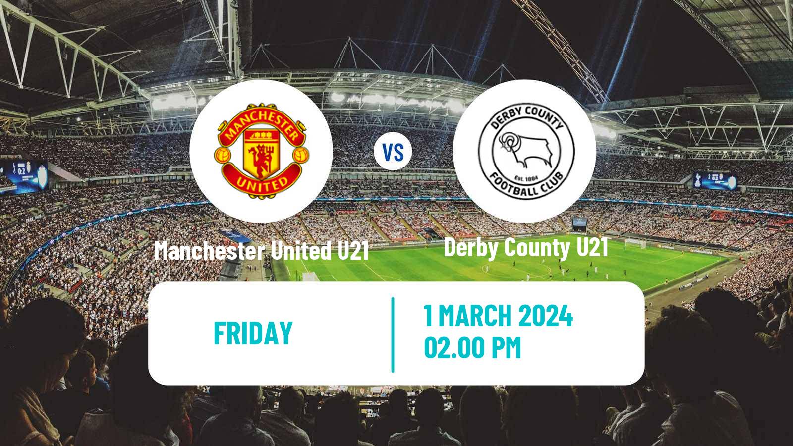 Soccer English Premier League 2 Manchester United U21 - Derby County U21