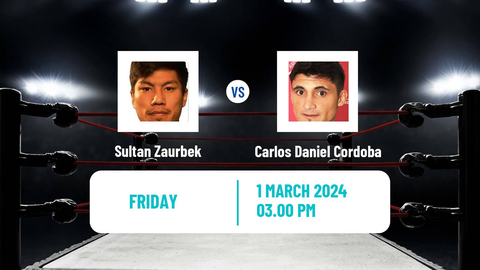 Boxing Super Featherweight Others Matches Men Sultan Zaurbek - Carlos Daniel Cordoba