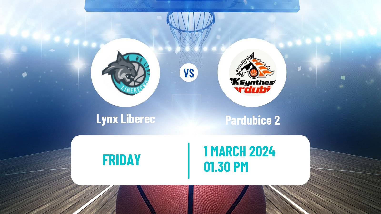 Basketball Czech 1 Liga Basketball Lynx Liberec - Pardubice 2