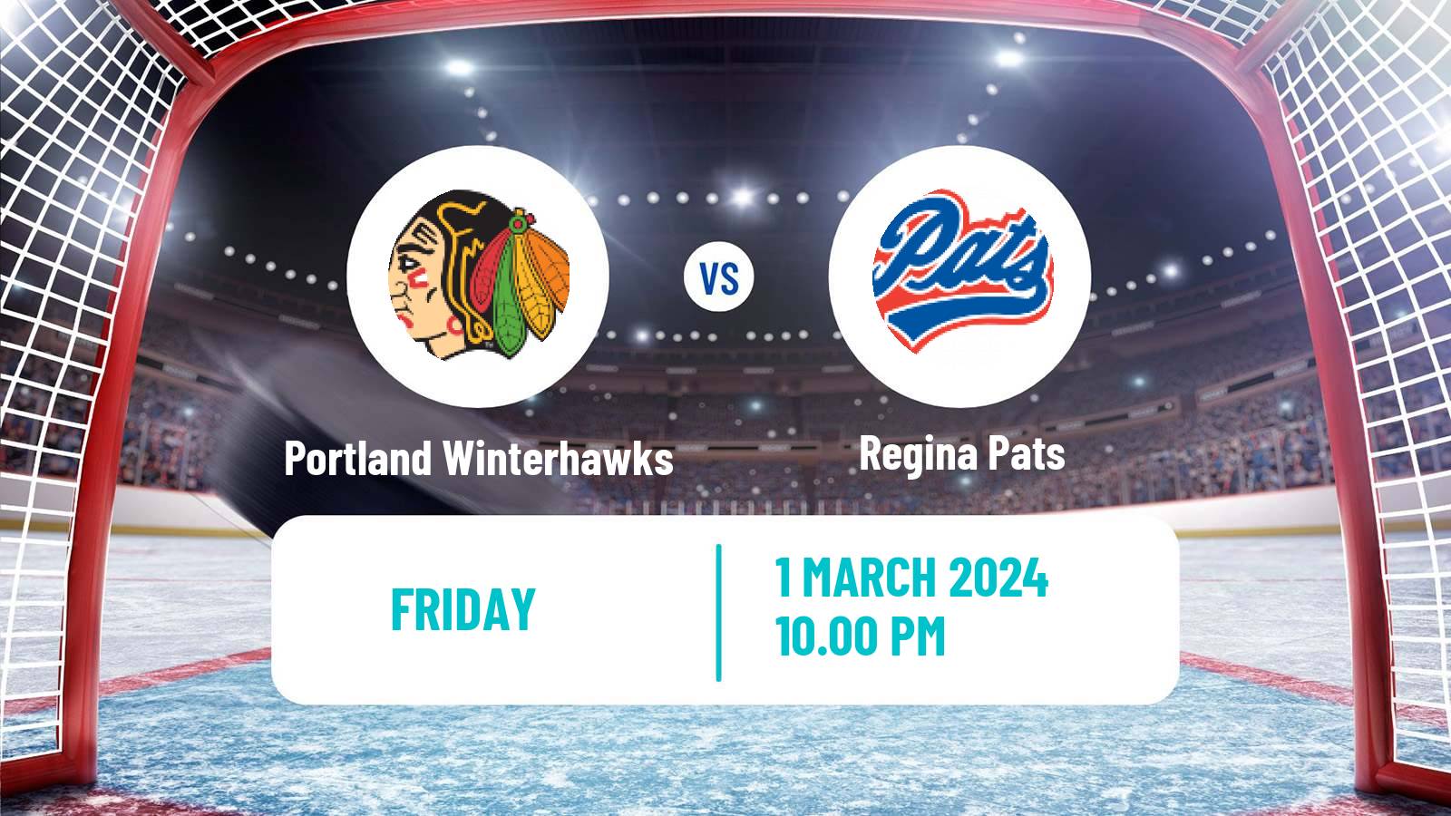 Hockey WHL Portland Winterhawks - Regina Pats