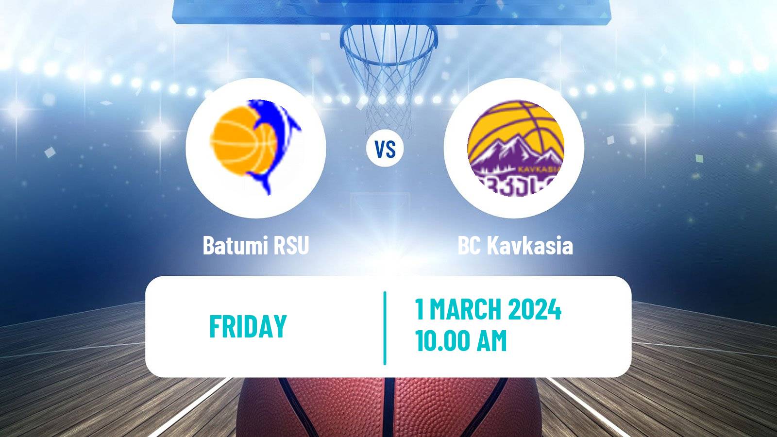 Basketball Georgian Superleague Basketball Batumi RSU - Kavkasia