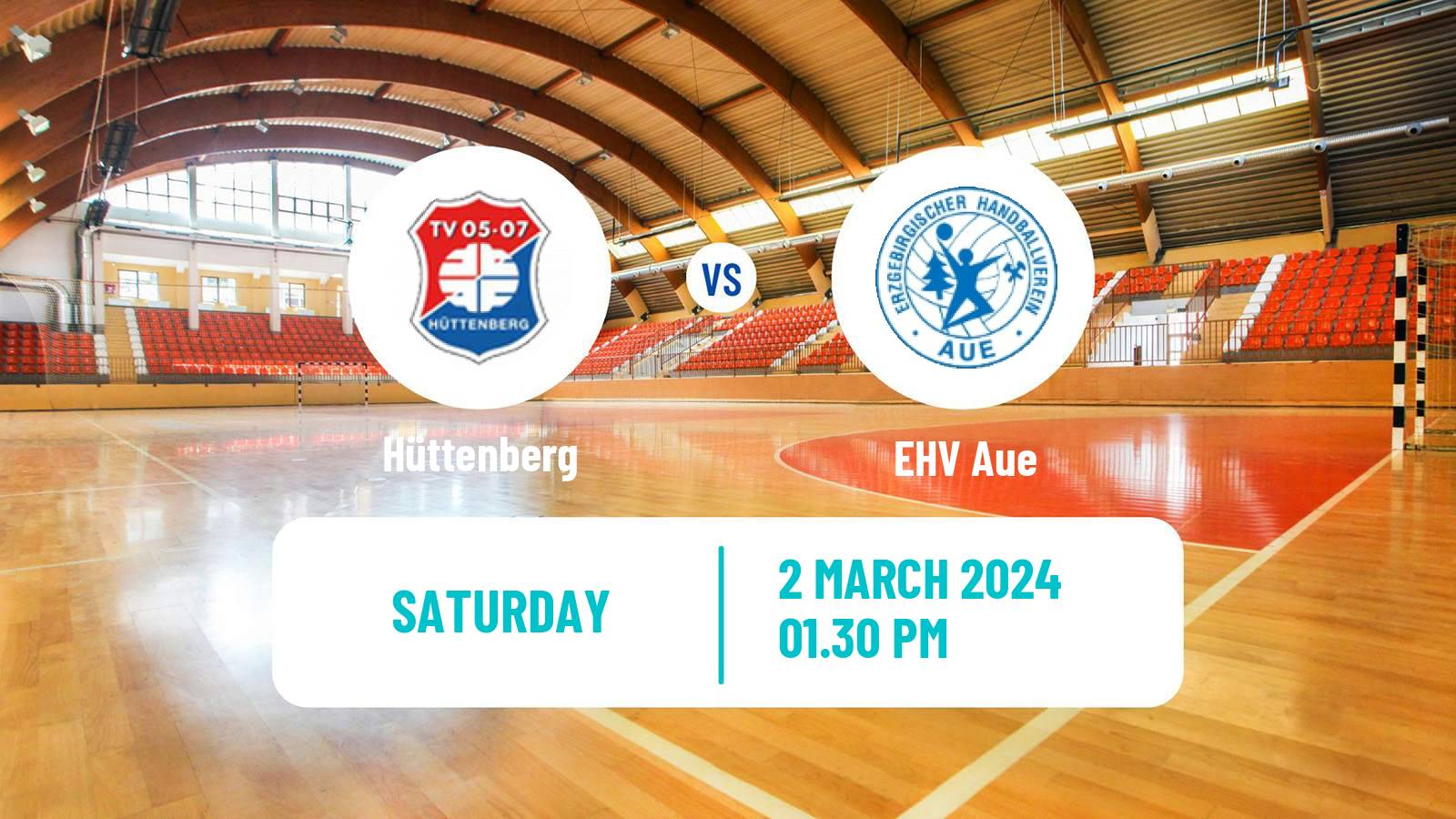 Handball German 2 Bundesliga Handball Hüttenberg - EHV Aue