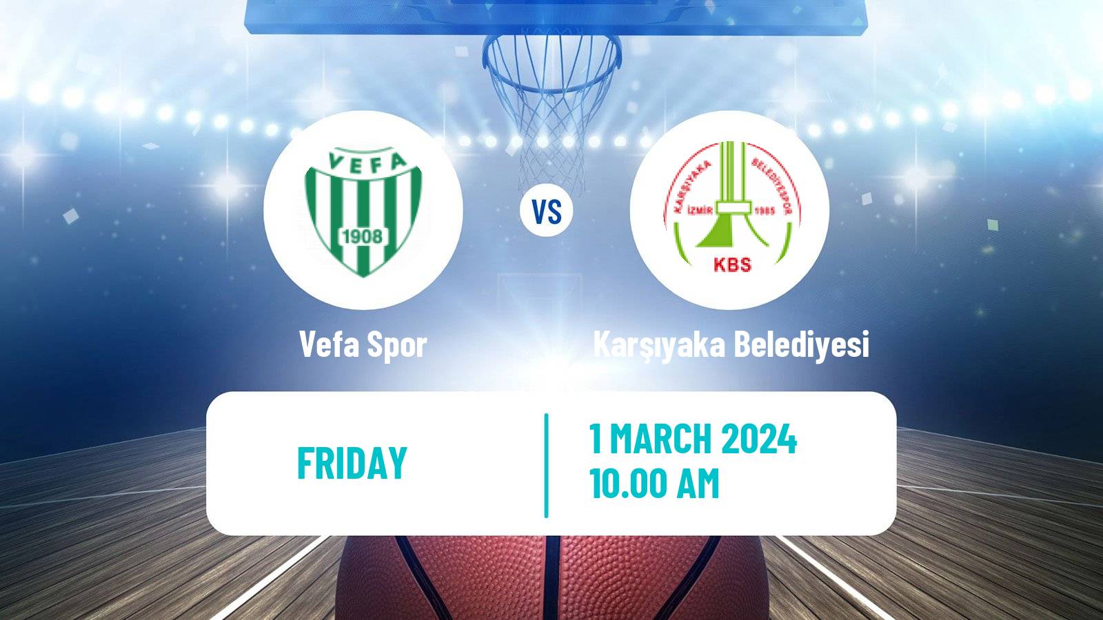 Basketball Turkish TB2L Vefa Spor - Karşıyaka Belediyesi