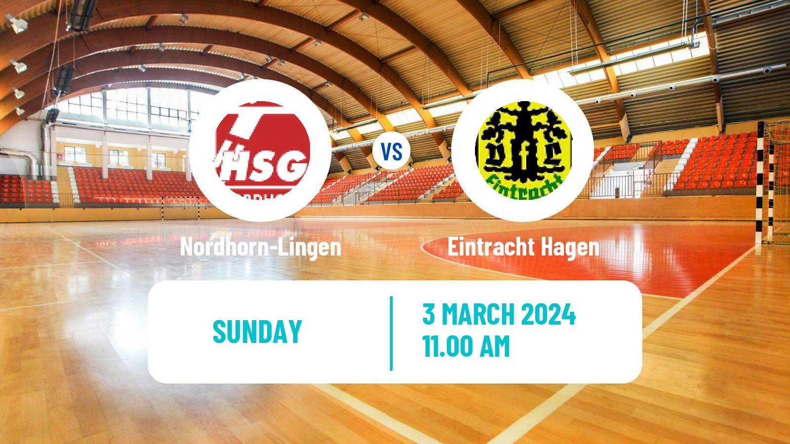 Handball German 2 Bundesliga Handball Nordhorn-Lingen - Eintracht Hagen
