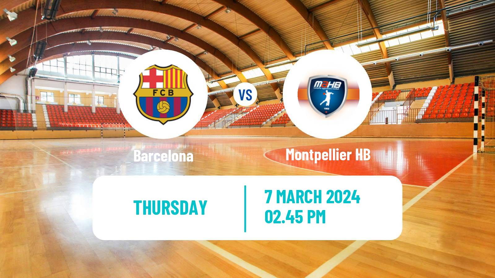 Handball EHF Champions League Barcelona - Montpellier HB
