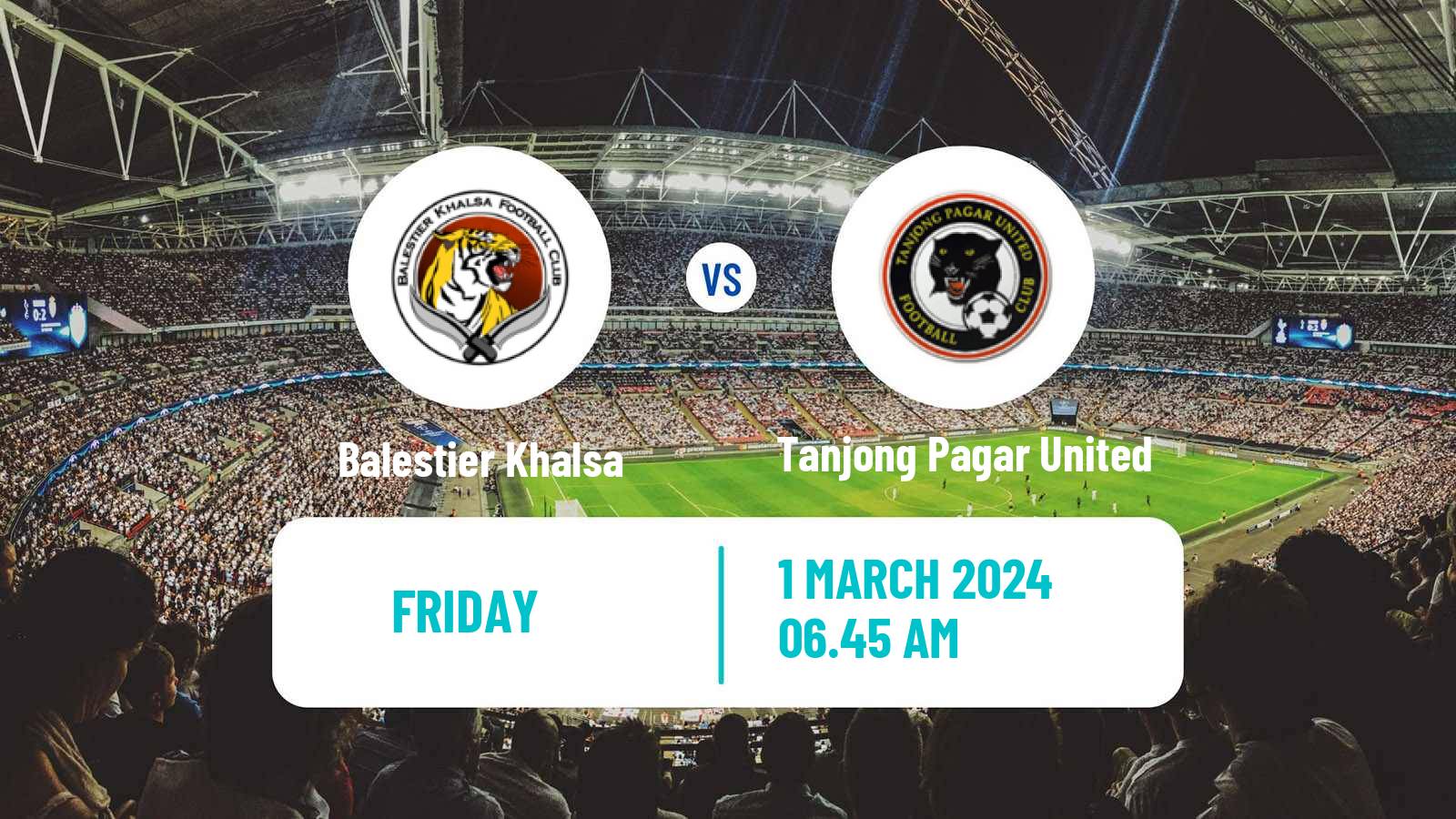 Soccer Club Friendly Balestier Khalsa - Tanjong Pagar United