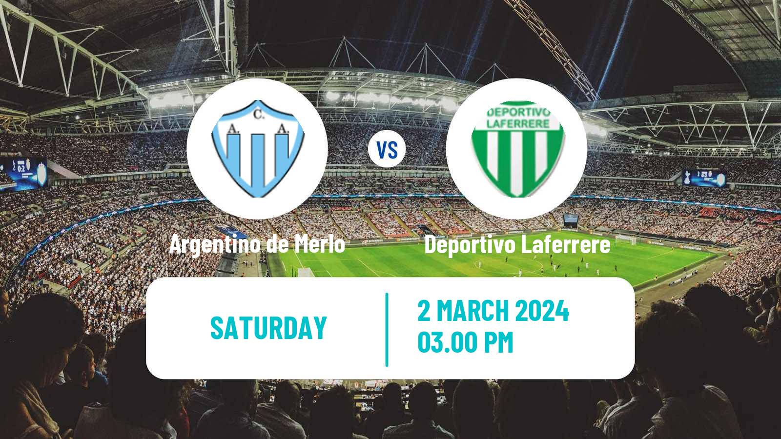Soccer Argentinian Primera B Argentino de Merlo - Deportivo Laferrere