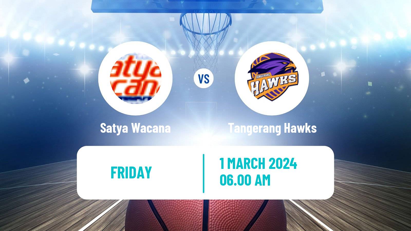 Basketball Indonesian IBL Satya Wacana - Tangerang Hawks
