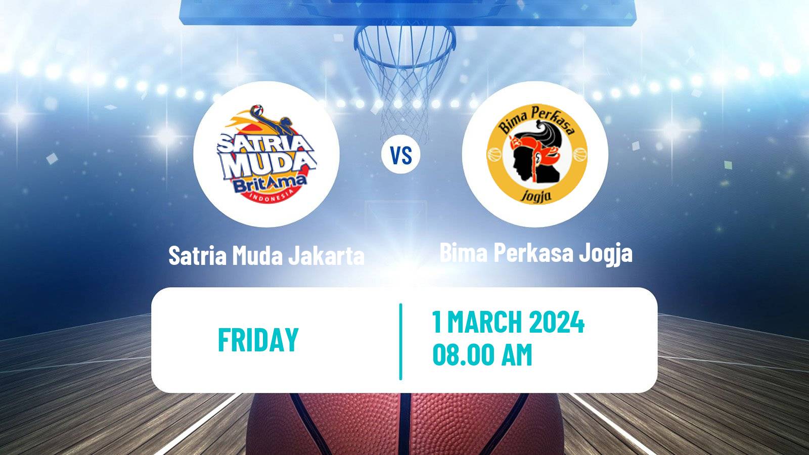 Basketball Indonesian IBL Satria Muda Jakarta - Bima Perkasa Jogja