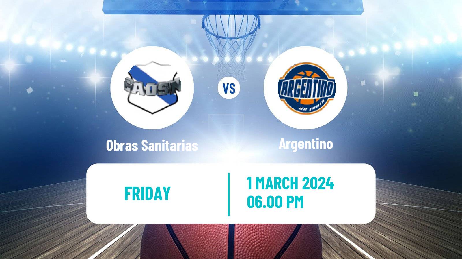 Basketball Argentinian LNB Obras Sanitarias - Argentino