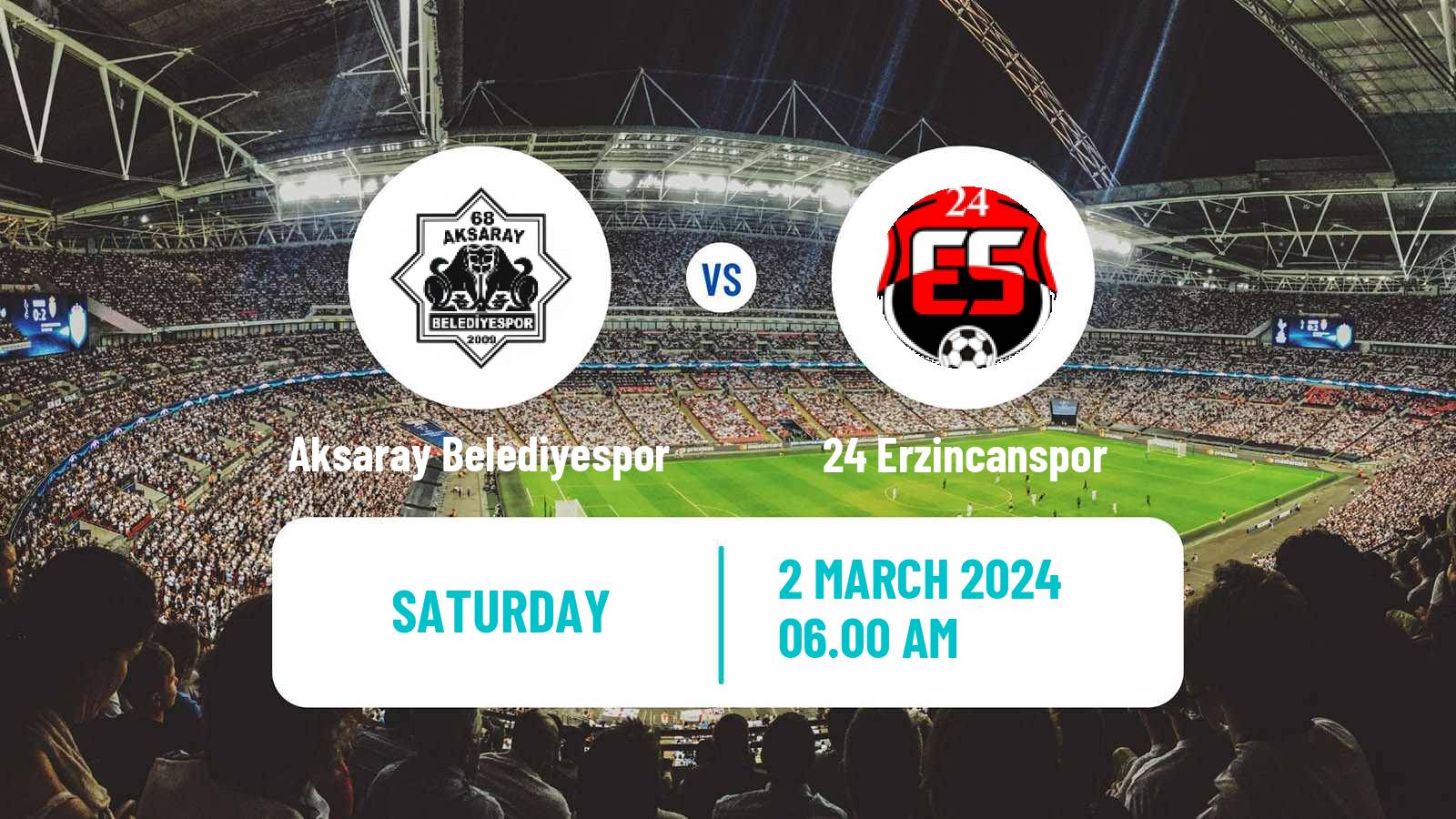 Soccer Turkish Second League Red Group Aksaray Belediyespor - 24 Erzincanspor