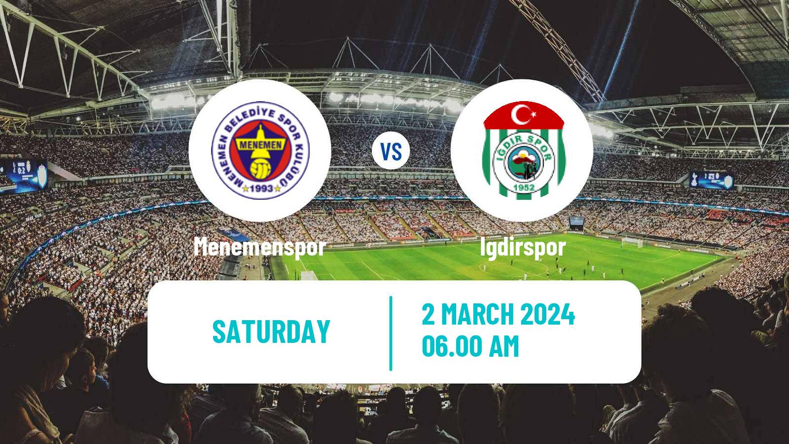 Soccer Turkish Second League Red Group Menemenspor - Igdirspor