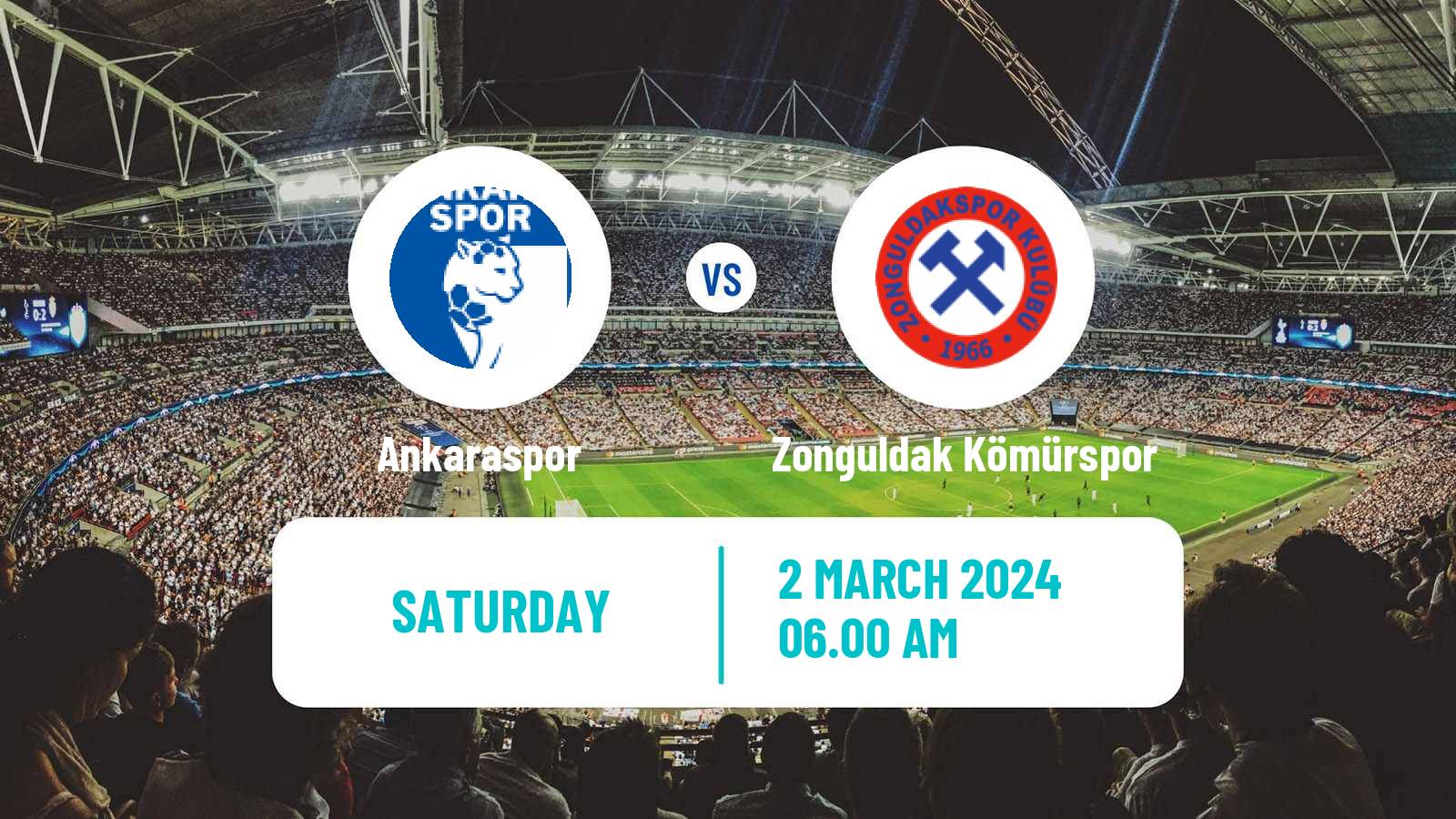 Soccer Turkish Second League White Group Ankaraspor - Zonguldak Kömürspor