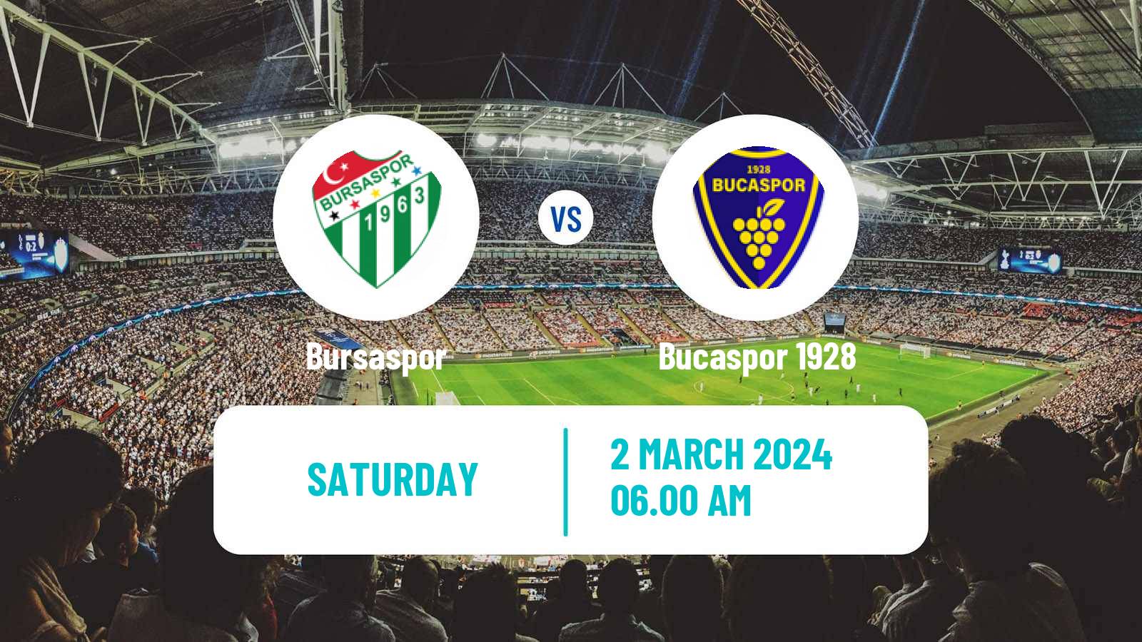 Soccer Turkish Second League White Group Bursaspor - Bucaspor 1928