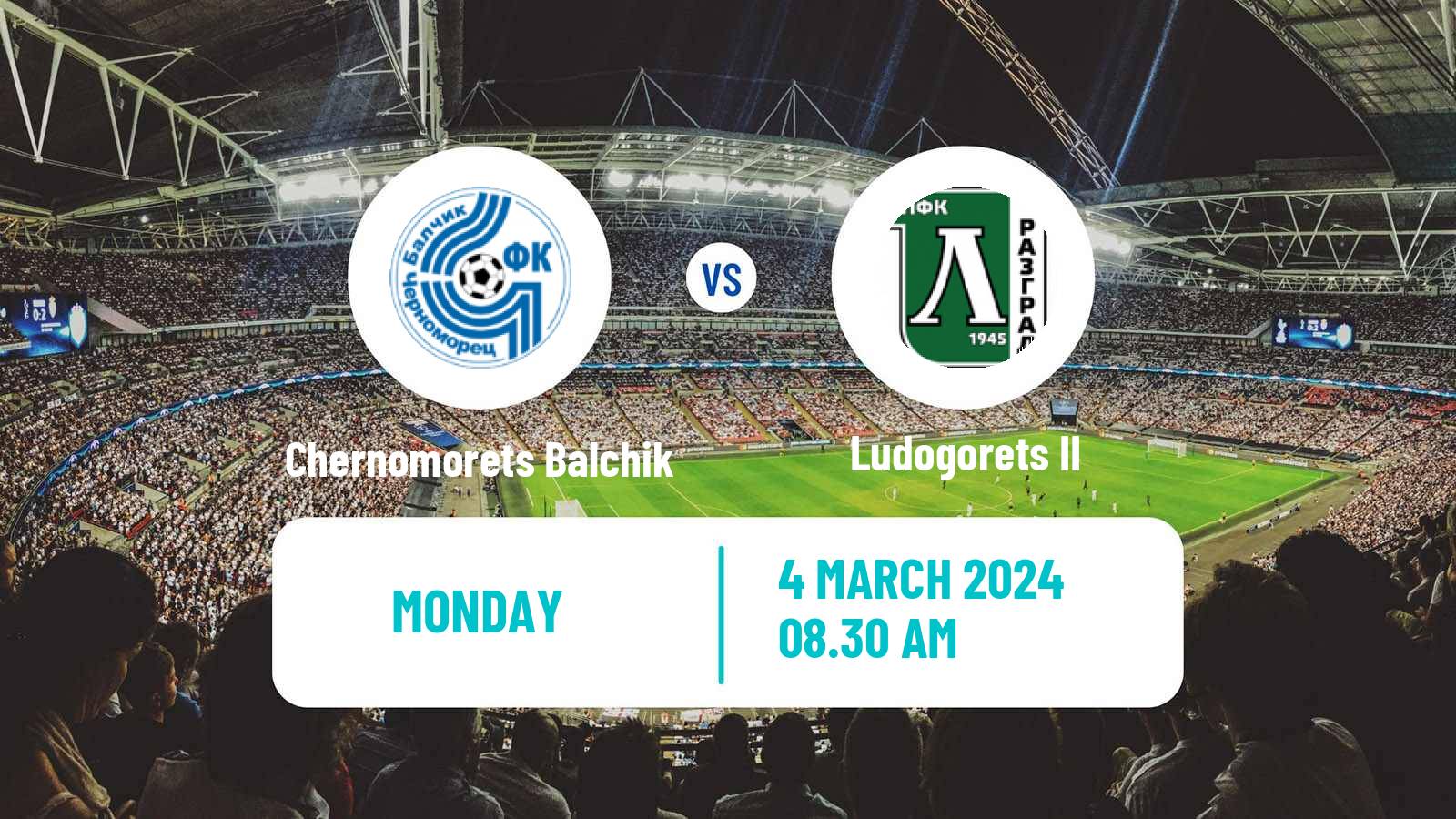 Soccer Bulgarian Vtora Liga Chernomorets Balchik - Ludogorets II