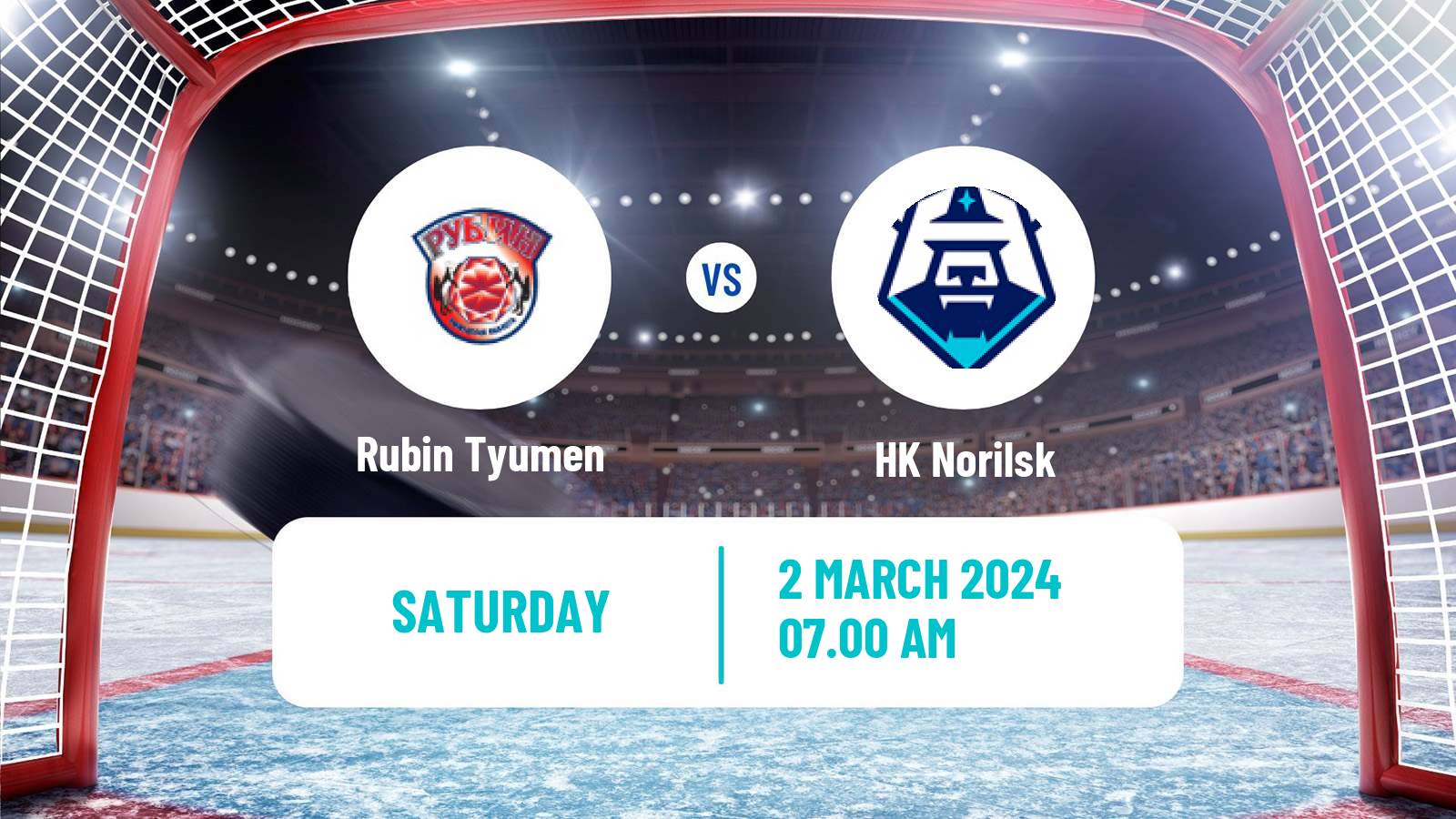 Hockey VHL Rubin Tyumen - Norilsk