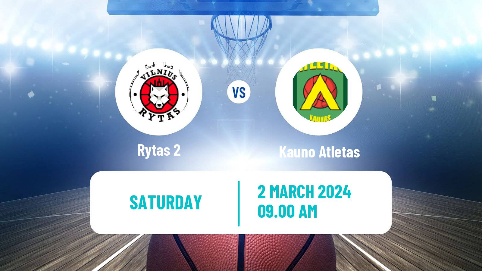Basketball Lietuvos NKL Rytas 2 - Kauno Atletas