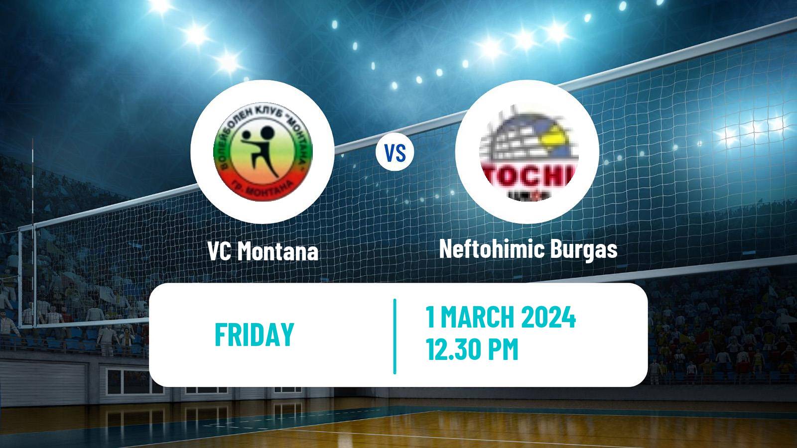 Volleyball Bulgarian SuperLiga Volleyball Montana - Neftohimic Burgas