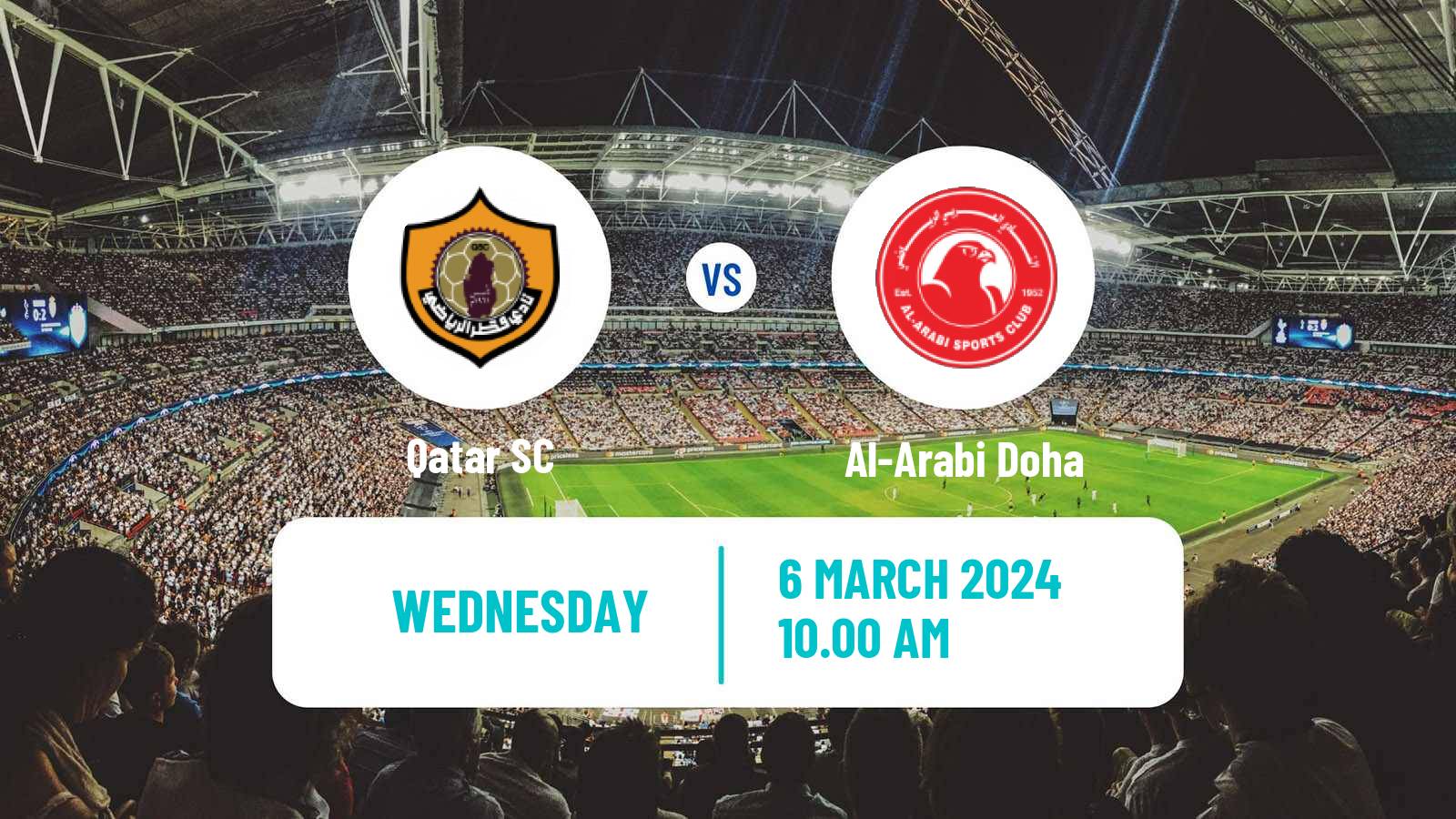 Soccer Qatar QSL Qatar SC - Al-Arabi Doha