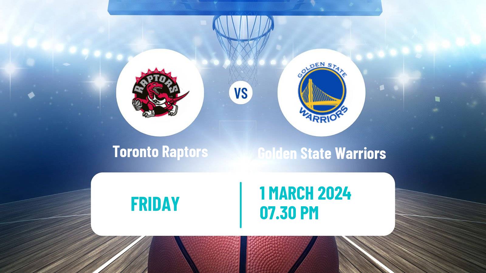 Basketball NBA Toronto Raptors - Golden State Warriors